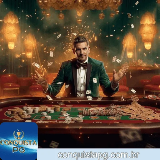 Imagem ilustrativa mostrando a plataforma ConquistaPG com variedade de jogos online e provedores populares.